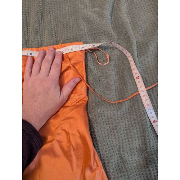 Emanual Ungaro Women's Size 6 100% Silk Peach Knee Length Dress Sleeveless - Picture 4 of 7